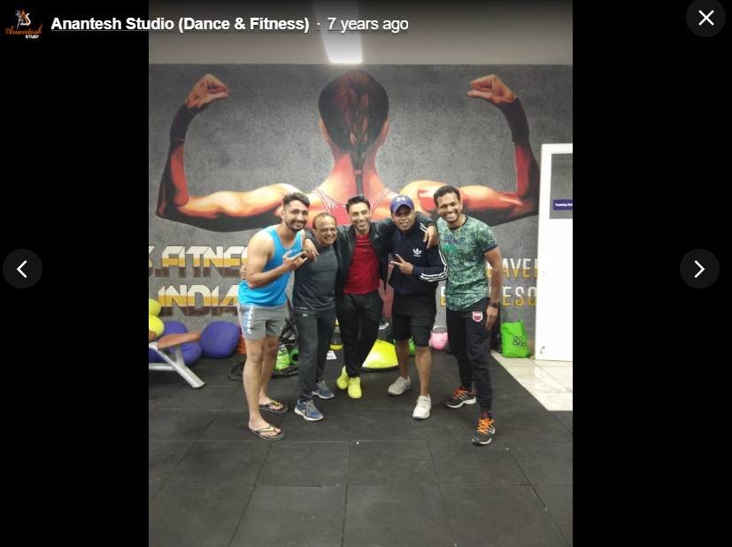 Fitness training session at the gym